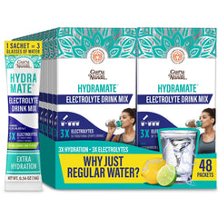 Hydramate Electrolyte Drink Mix, Lemon Lime – 48 Count