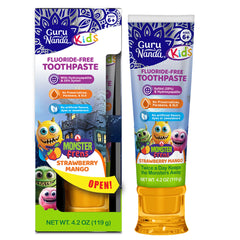 Kids Toothpaste with Xylitol & Hydroxyapatite, Strawberry Mango – 4.2 oz