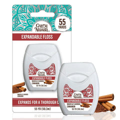 Cinnamon Flavored Expandable Dental Floss – 55 Yards – 1 Pack