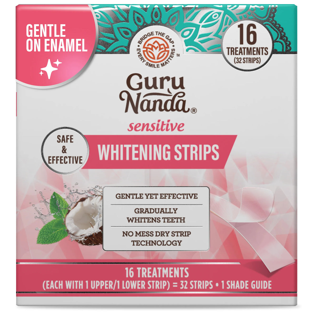 Sensitive Whitening Strips – 16 Day Treatment