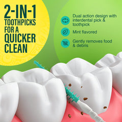 2-in-1 QuickPik Toothpick with Travel Case – 300 Count