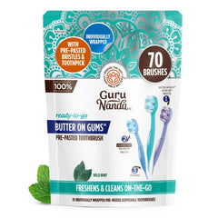 Ready-to-Go Butter on Gums Pre-Pasted Toothbrushes