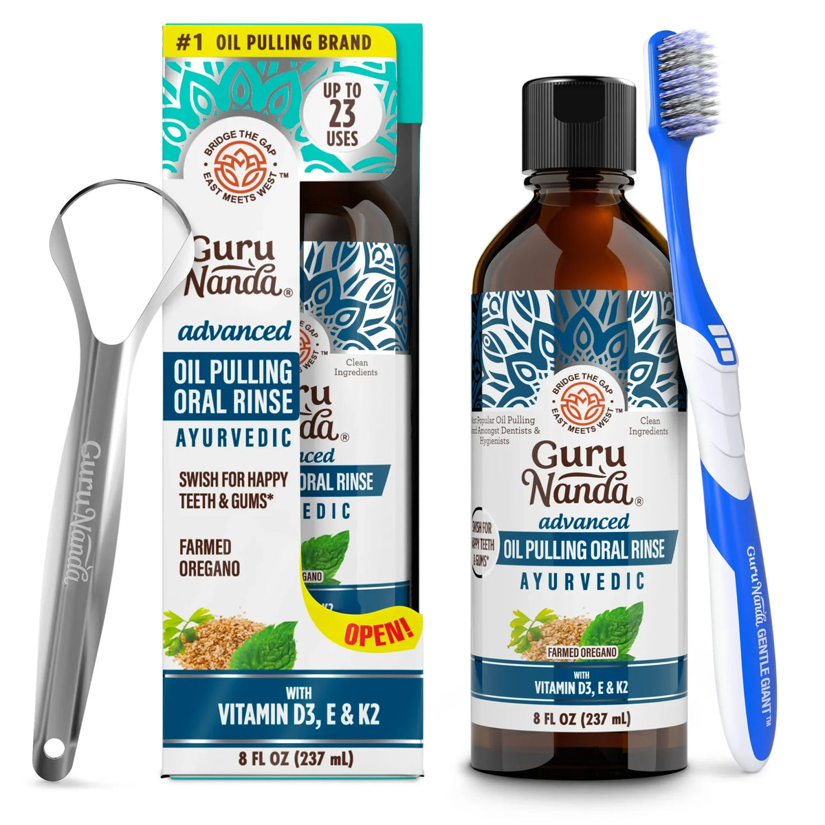Advanced Oil Pulling with Sesame & Oregano – 8 fl oz