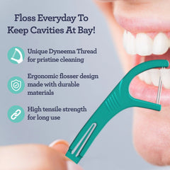 Dual Slickers Floss Picks – 60 Count